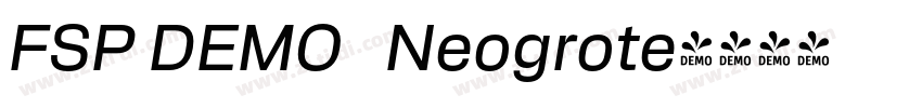 FSP DEMO   Neogrote字体转换